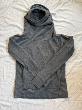 Lululemon On The Double Pullover Cowl Neck Hoodie Sweatshirt, Size Small